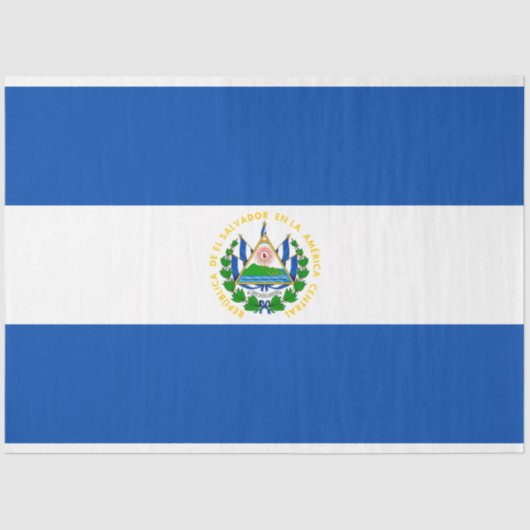 Vlag van El Salvador Tissuepapier (Voorkant)