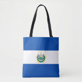 Vlag van El Salvador Tote Bag (Voorkant)