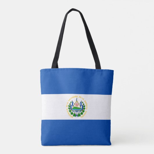 Vlag van El Salvador Tote Bag (Achterkant)