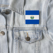 Vlag van El Salvador Vierkante Button 5,1 Cm (In situ)