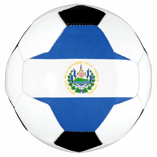 Vlag van El Salvador Voetbal (Voorkant)