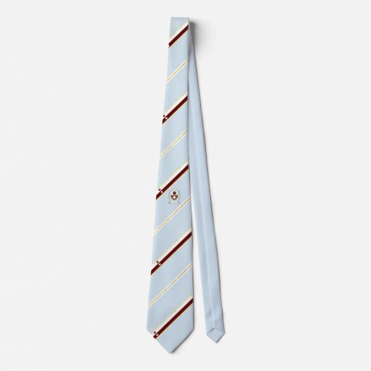 vlag van Elblag strepen Stropdas (Voorkant)