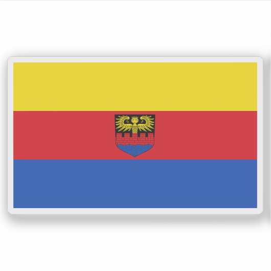 Vlag van Emden, Duitsland Sticker (Voorkant)