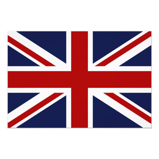 Vlag van Engeland 3 Foto Afdruk (Voorkant)