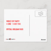 Vlag van Engeland Briefkaart (Achterkant)