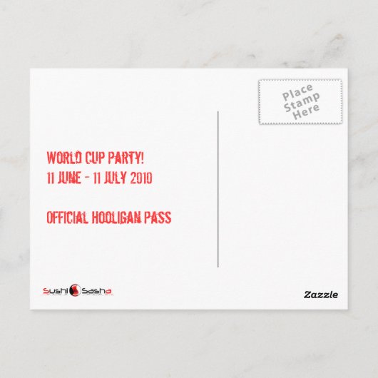 Vlag van Engeland Briefkaart (Achterkant)