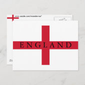 Vlag van Engeland Briefkaart (Voorkant / Achterkant)