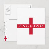 Vlag van Engeland Briefkaart (Voorkant / Achterkant)