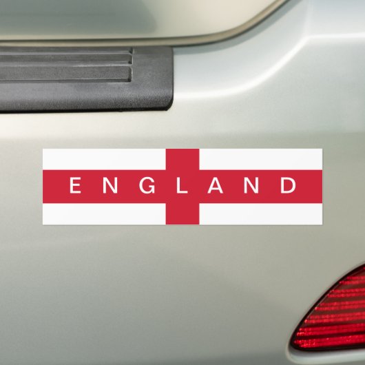 Vlag van Engeland bumpersticker (Op auto)