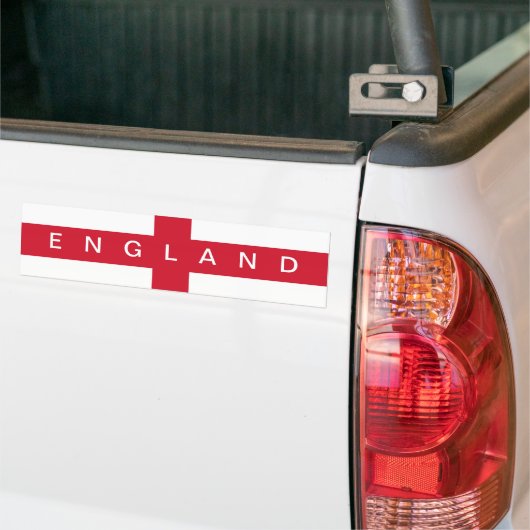 Vlag van Engeland bumpersticker (Op Truck)