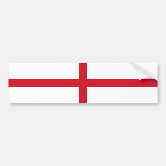 Vlag van Engeland Bumpersticker (Voorkant)