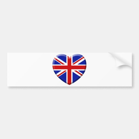 Vlag van Engeland Bumpersticker (Voorkant)