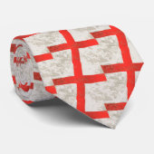 Vlag van Engeland en Saint George Grunge Stropdas (Opgerold)