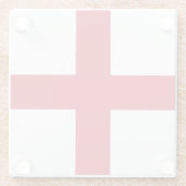 Vlag van Engeland Glazen Onderzetter (Achterkant)
