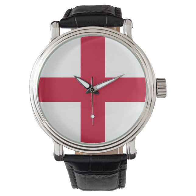 Vlag van Engeland Horloge (Voorkant)