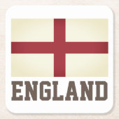 Vlag van Engeland Kartonnen Onderzetters (Voorkant)