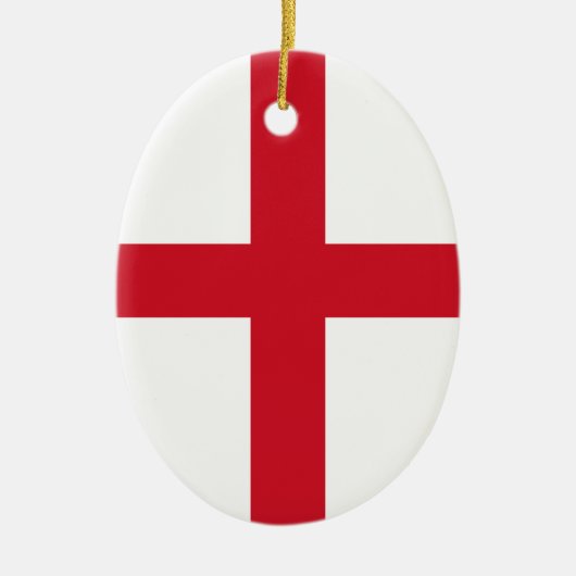 Vlag van Engeland Keramisch Ornament (Voorkant)