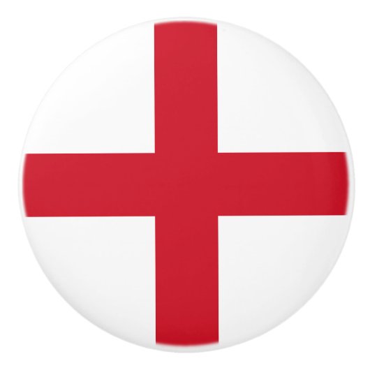 Vlag van Engeland Keramische Knop (Voorkant)