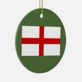 Vlag van Engeland kerstversiering Keramisch Ornament (Rechts)