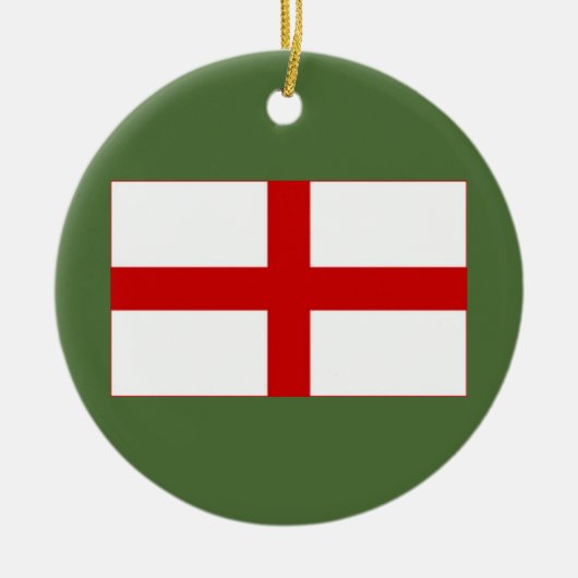 Vlag van Engeland kerstversiering Keramisch Ornament (Voorkant)