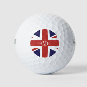 Vlag van Engeland met aangepaste monogram Golfballen