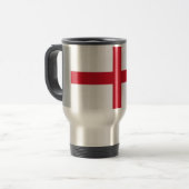 Vlag van Engeland Mok reizen/commuter (Voorkant links)