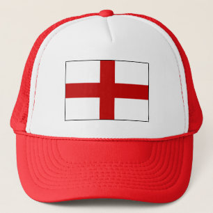 Vlag van Engeland of Sint-Joriskruis Trucker Pet