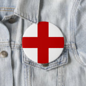 Vlag van Engeland of St. George Cross Ronde Button 4,0 Cm (In situ)
