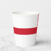 Vlag van Engeland Papieren Bekers (Voorkant)