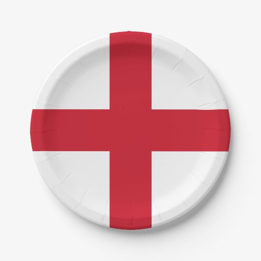 Vlag van Engeland Papieren Bordje (Voorkant)