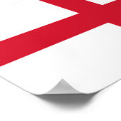 Vlag van Engeland Poster (Hoek)