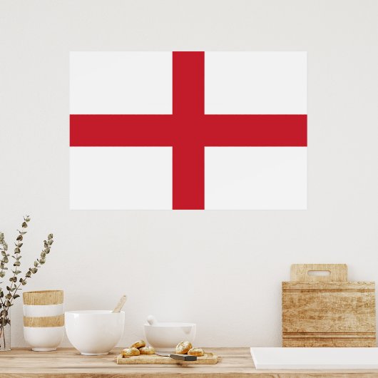 Vlag van Engeland Poster (Keuken)