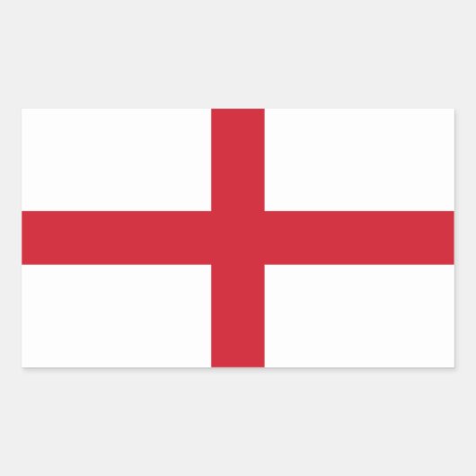 Vlag van Engeland Rechthoekige Sticker (Voorkant)