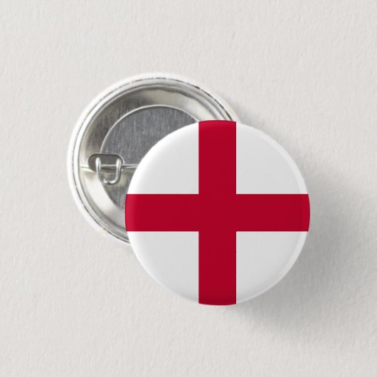 Vlag van Engeland Ronde Button 3,2 Cm (Voorkant /achterkant)