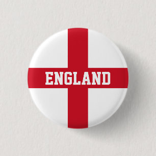 Vlag van Engeland Ronde Button 3,2 Cm