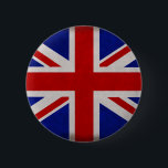 Vlag van Engeland Ronde Button 5,7 Cm<br><div class="desc">De vlag van Engeland. Leve de Engelsen! Leve Londen. Leve het Verenigd Koninkrijk!</div>