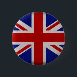 Vlag van Engeland Ronde Button 5,7 Cm<br><div class="desc">De vlag van Engeland. Leve de Engelsen! Leve Londen. Leve het Verenigd Koninkrijk!</div>