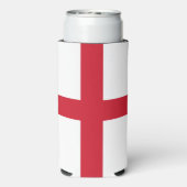 Vlag van Engeland Seltzer Blikjeskoeler (Seltzer Achterkant)