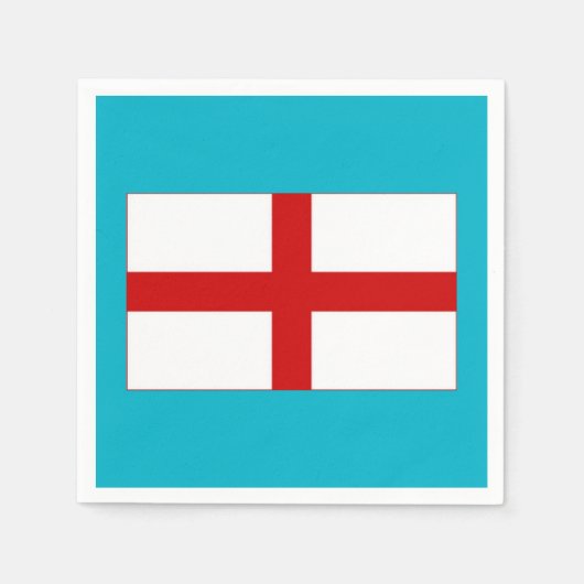 Vlag van Engeland servetten (Voorkant)