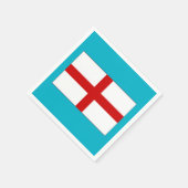Vlag van Engeland servetten (Hoek)