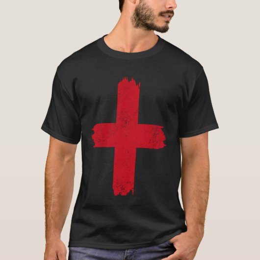 Vlag van Engeland Sint-Joriskruis T-shirt (Voorkant)