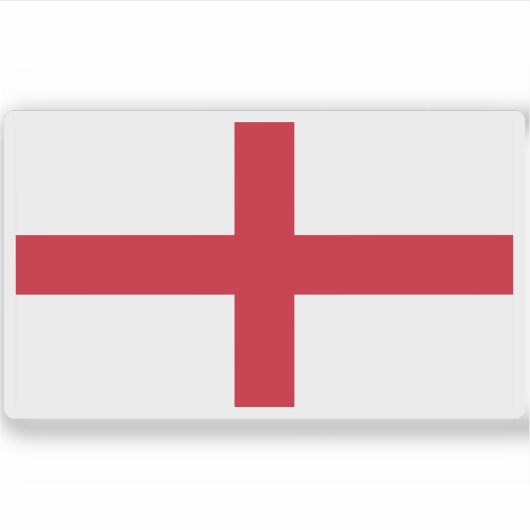 Vlag van Engeland Sticker (Voorkant)