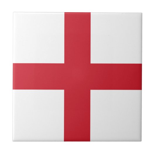 Vlag van Engeland Tegeltje (Voorkant)