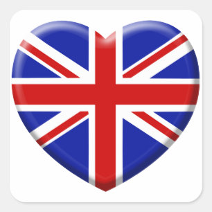 Vlag van Engeland Vierkante Sticker