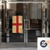 Vlag van Engeland Vintage Design Raamsticker (Kantoordeur)
