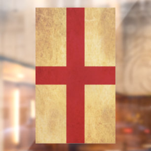 Vlag van Engeland Vintage Design Raamsticker