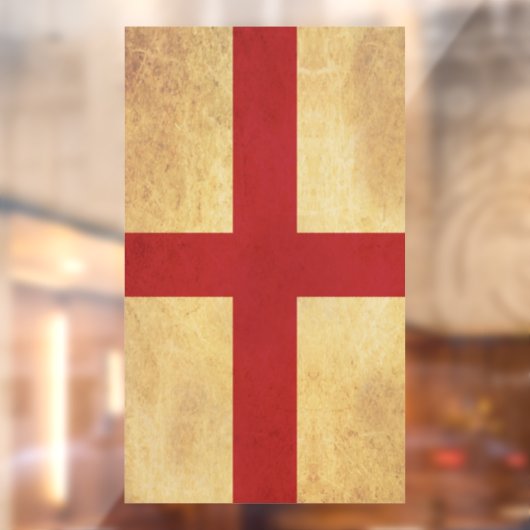 Vlag van Engeland Vintage Design Raamsticker (Vel 2)