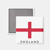 Vlag van England Magnet (Voorkant / Achterkant)