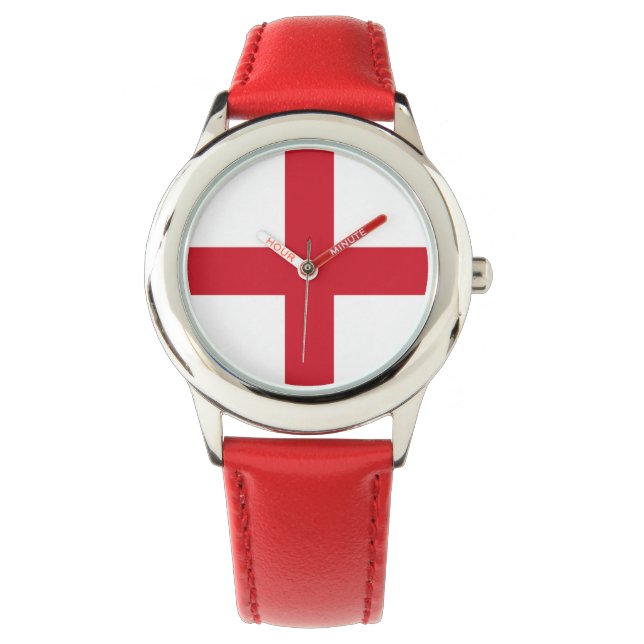 Vlag van England Watch Horloge (Voorkant)