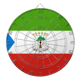 Vlag van Equatoriaal-Guinea (Afrika) Dartbord